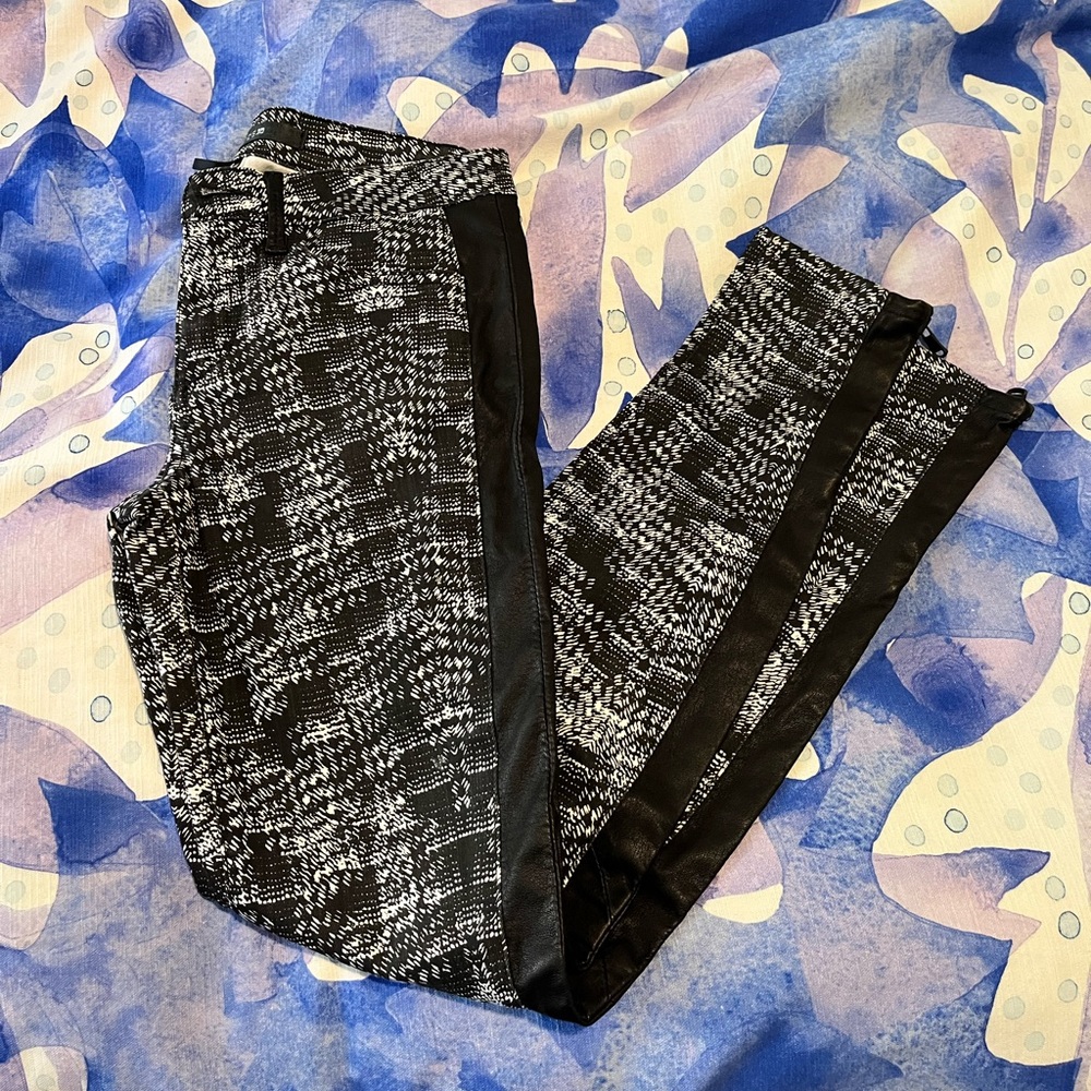 Joe’s Jeans pants with genuine leather details